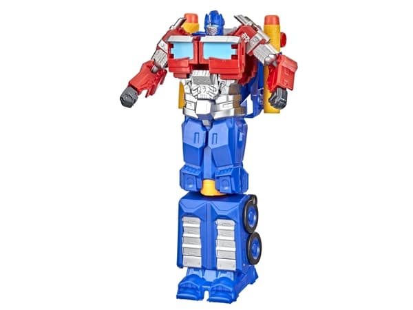 Transformers Rise of the Beasts Movie 2 in 1 Optimus Prime Blaster, 6 År, Plast, Blå, Rød, Sølv, Gul