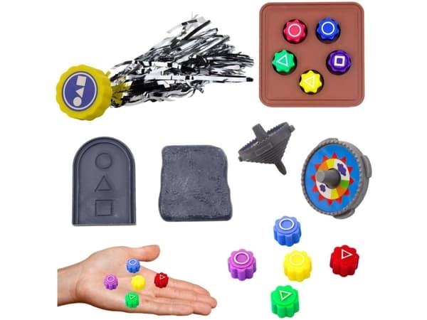 Lean Toys Rinkinys 4 Squid Game Traditionellt koreanskt tärningsspel Donut Game