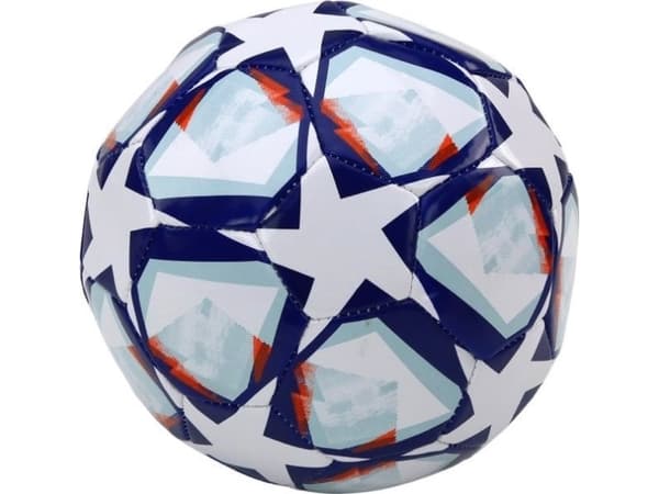 LeanToys Fotboll 24 cm Vit Stjärnmönster Storlek 5