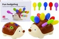 LeanToys Baby Sensoriska igelkottspinnar Färgade siffror