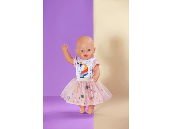 BABY syntynyt Yksisarvinen mekko tutulla 43cm
