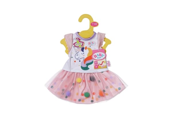 BABY syntynyt Yksisarvinen mekko tutulla 43cm
