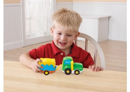 VTech Tut Tut Baby Streaker - Tractor & Trailer, 1 vuosi/vuosia, Musta, Sininen, Vihreä, Oranssi, Keltainen