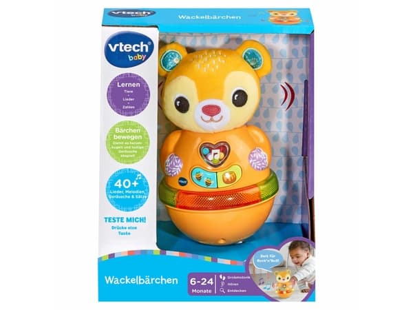 VTech Baby 567604, 0,5 År, Låter, Talfunktion, Batterier krävs, AAA, Plast, Plysch