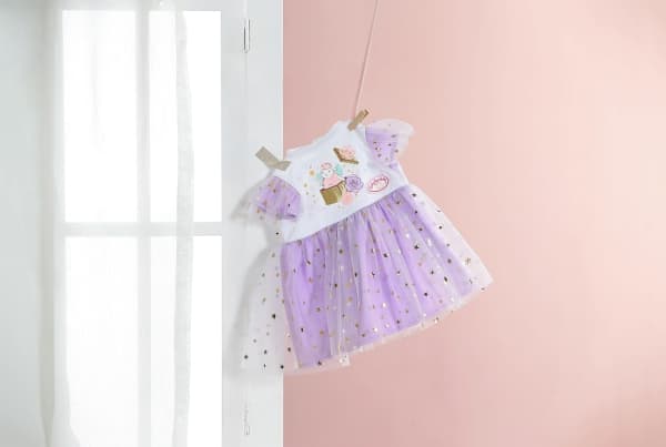 Baby Annabell Lilac Tutu Dress 43cm, Dockklänning, 3 År