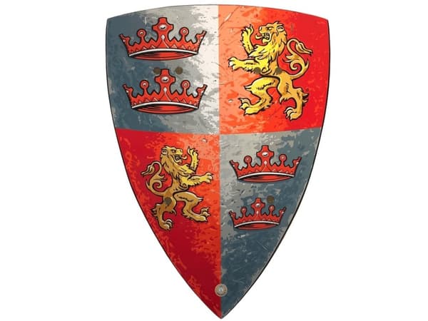 Prins Løvehjerte Skumskjold 57 x 10,5 cm 2 lag