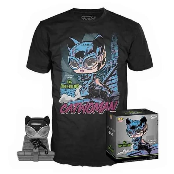 Vinylfigur - Funko - Catwoman - DC - Begränsad upplaga - T-shirt ingår