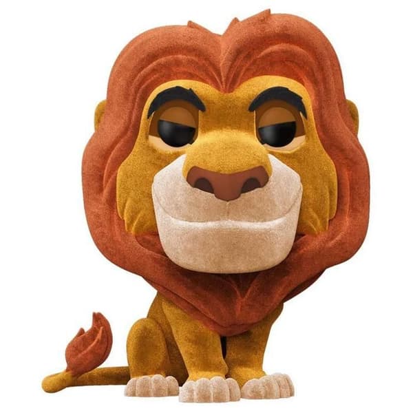 T-shirt Funko Pop Disney - Lejonkungen - Mufasa Flockad - Begränsad Utgåva - Storlek Stor