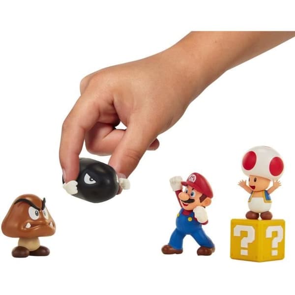 Mario-figurer - Klassisk dioramabox - JAKKS PACIFIC - 5 tecken ingår - Pojkar från 3 år