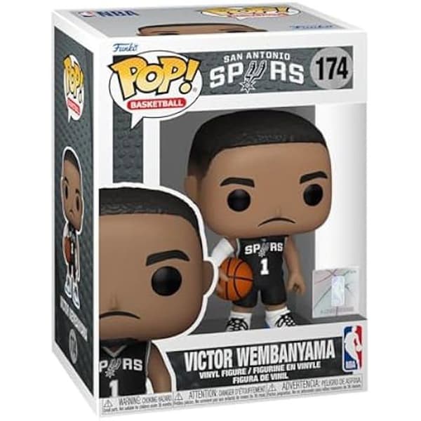 Figurine Funko Pop! - NBA - Victor Wembanyama - 9,5 cm - Kvalitetsvinyl - Idealisk Present