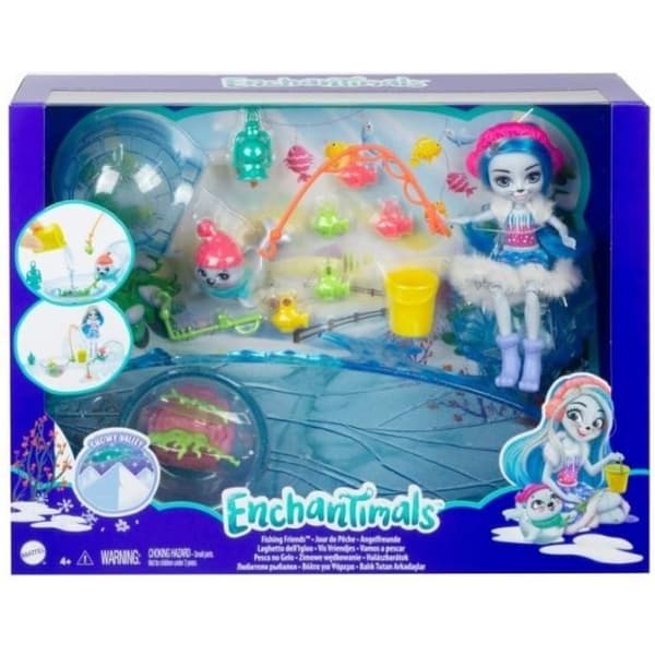 Enchantimals - MATTEL - Fiskedagsset med Sashay Seal minidocka och tillbehör