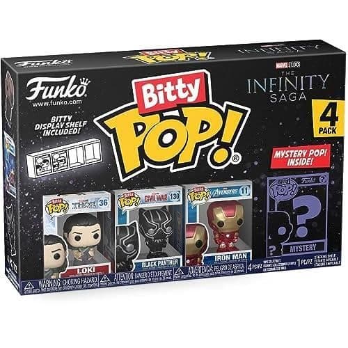 FUNKO BITTY POP! MARVEL - Thor, Loki, Black Panther, Iron Man (VII) - Pop!