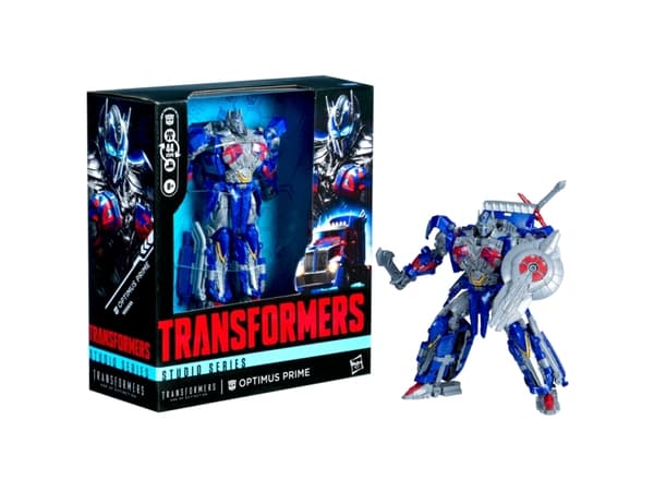 Transformers Studio Series Leader Class : Age of Extinction Optimus Prime, 8 År, Plast, Blå, Röd, Silver