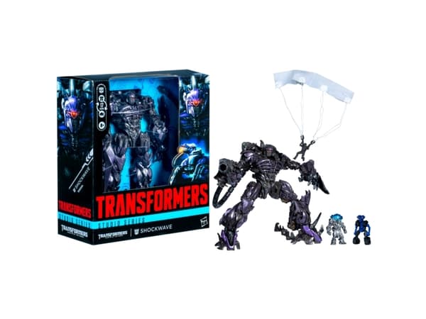 Transformers Studio Series Leader Class : Dark of the Moon Shockwave, 8 År, Plast, Svart, Violett