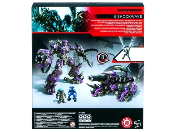 Transformers Studio Series Leader Class : Dark of the Moon Shockwave, 8 År, Plast, Svart, Violett
