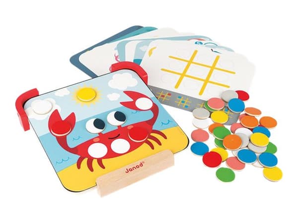 JANOD I Am Learning Colours - Magnetic Chips (wood), Pahvi, Puu