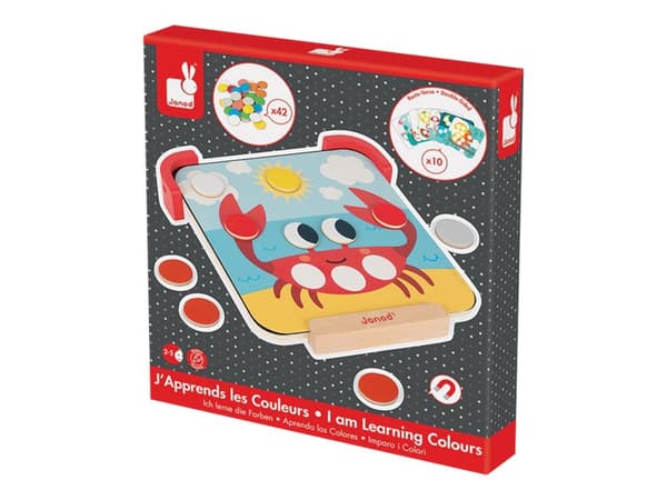 JANOD I Am Learning Colours - Magnetic Chips (wood), Pahvi, Puu