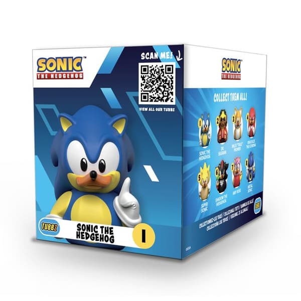 Figur - TUBBZ - Sonic - Gummifågel - 9 cm - Officiell Utgåva
