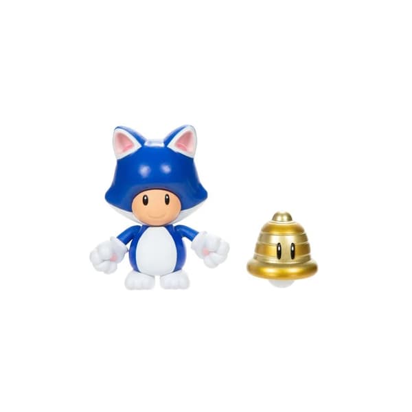 Super Mario Figur 10cm Cat Toad with Super Bell