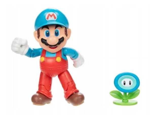 Super Mario Figur 10cm Ice Mario with Ice Flower