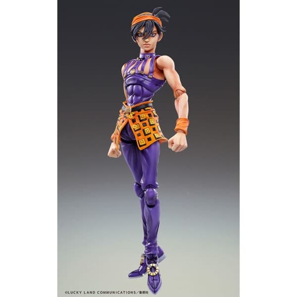 Jojos Bizarre Adventure Golden Wind Narancia Ghirga &#38; Aerosmith Chozokado figure 15cm