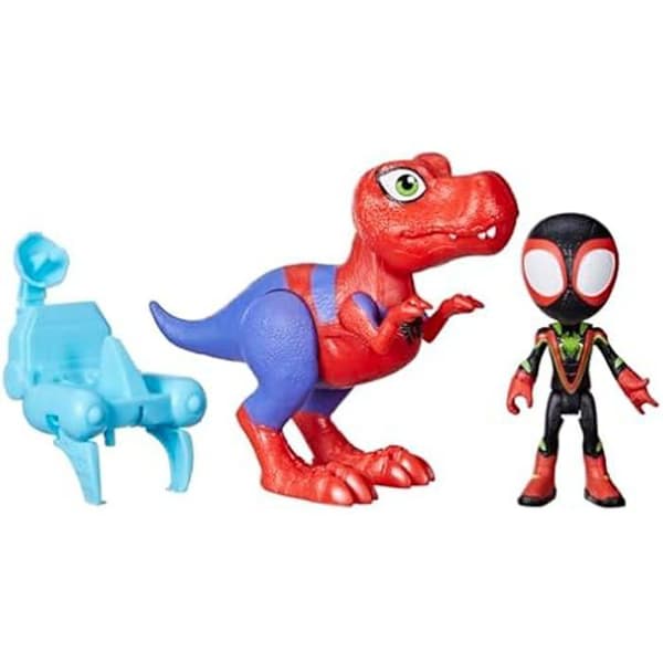 Figuriner - SPIDEY OCH HANS FANTASTISKA VÄNNER - Dino-Webs Figurine Pack - 2 figurer - 10 cm - Flerfärgad