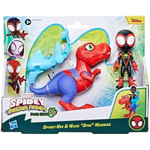 Figuriner - SPIDEY OCH HANS FANTASTISKA VÄNNER - Dino-Webs Figurine Pack - 2 figurer - 10 cm - Flerfärgad