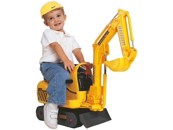 SKYTEAM Ride On Excavator With Helmet