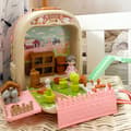 Miniatyrbillede 4 af 11: WOOPIE Kanin i rygsæk 3-i-1 bondegård havehus
