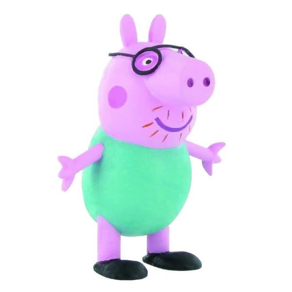Peppa Pig Papa Pig figur 7 cm - Licenser - Miniatyrkaraktärer