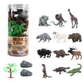 Miniatyrbillede 1 af 8: WOOPIE Wildlife Figurer Sæt – 15 Dele