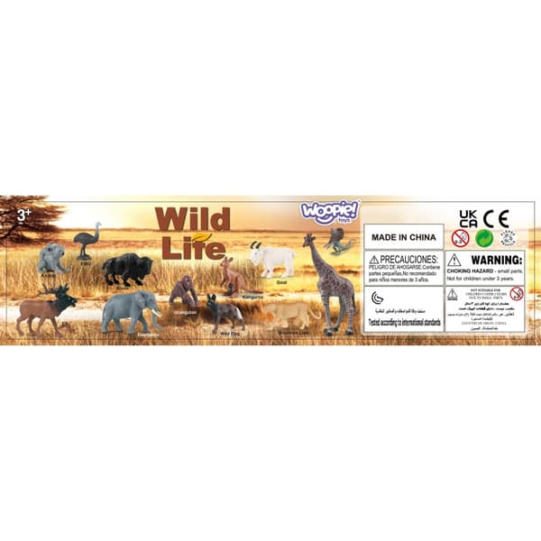 WOOPIE Wildlife Figuurit 15 kpl sarja - versio 1