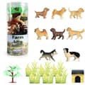 Miniatyrbillede 1 af 6: WOOPIE sæt med 16 hundefigurer