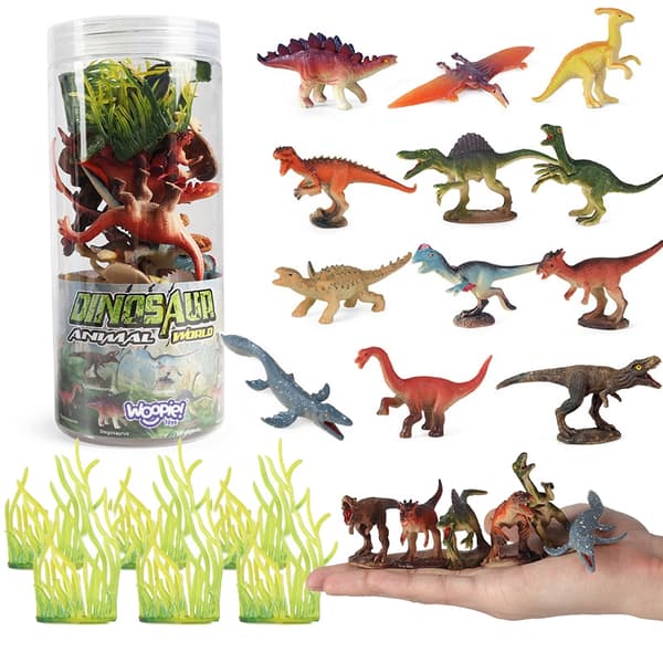 WOOPIE 18-delt dinosaurfigursæt – version 1