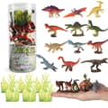 Miniatyrbillede 1 af 6: WOOPIE 18-delt dinosaurfigursæt – version 1