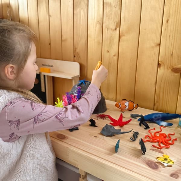 WOOPIE Set med Havsdjursfigurer, 33 delar