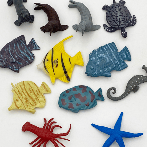 WOOPIE Set med Havsdjursfigurer, 33 delar