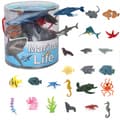 Miniatyrbild 1 av 11: WOOPIE Set med Havsdjursfigurer, 33 delar
