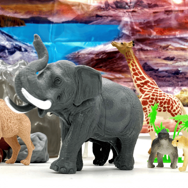 WOOPIE Safari dyrefigursæt – 34 dele