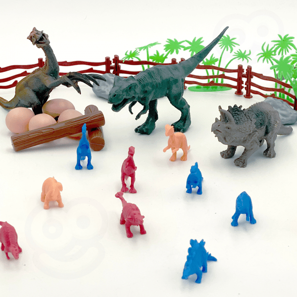 WOOPIE sæt med dinosaurfigurer, 40 dele