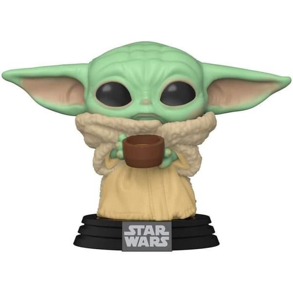 Funko Pop! Star Wars: Mandalorian - Barn med kopp - Grön - Barn - Pop!- USED