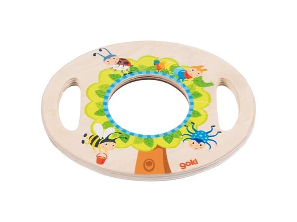 Goki 62880, 2 År, Plast, Trä, Svart, Blå, Grön, Orange, Röd, Trä, Gul