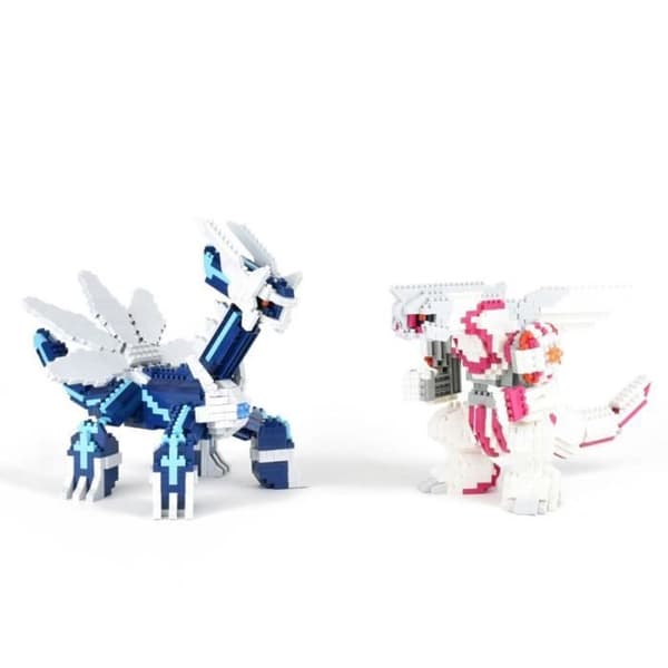 Klossfigur - BANDAI - NANOBLOCK - Pokémon - Palkia - 1050 bitar