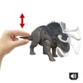 Miniatyrbild 3 av 6: Jurassic World - Nasutoceratops - Ledad figur med attack och ljud - JGC81