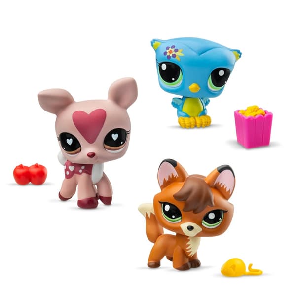 Littlest Pet Shop Pet Trio in Tube s3 Forest Pets