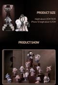 Pikkukuva 11 / 11: POP MART SKULLPANDA Paradox-sarjan figuurit 1kpl/12kpl sokealaatikko