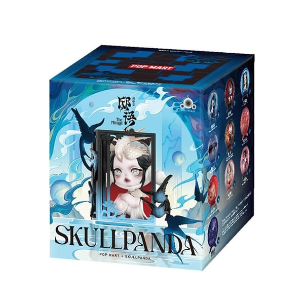 POP MART SKULLPANDA Mirage-sarjan figuurit Mystery Box 1 kpl/9 kpl POP MART sokealaatikko Toimintafiguuri söpö lelu