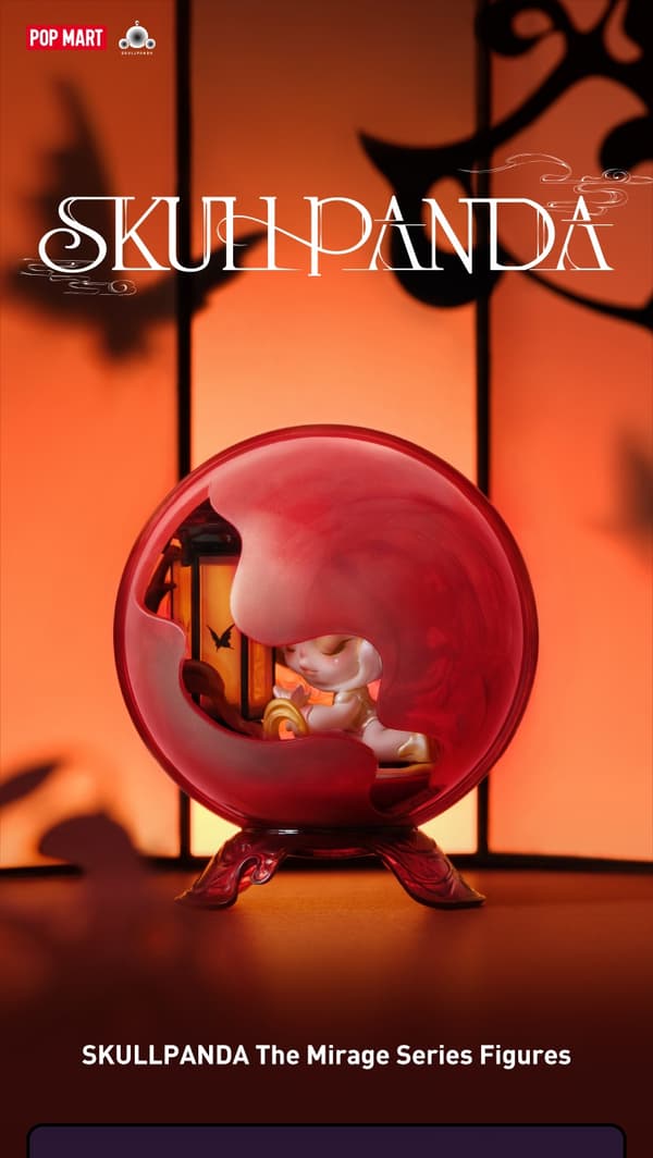 POP MART SKULLPANDA Mirage-sarjan figuurit Mystery Box 1 kpl/9 kpl POP MART sokealaatikko Toimintafiguuri söpö lelu