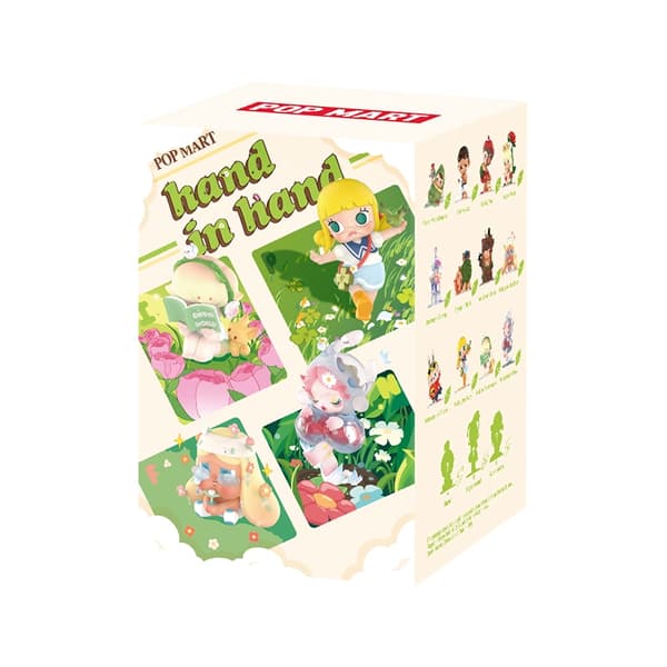 POP MART Hand in Hand Series Figurer 1PC/12PCS POPMART Blind Box Figur