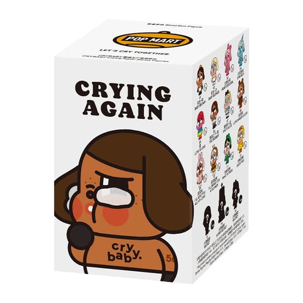 POP MART CRYBABY Crying Again -sarjan hahmot Mystery Box 1 kpl/12 kpl POPMART Blind Box -figuuri